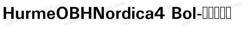 HurmeOBHNordica4 Bol字体转换